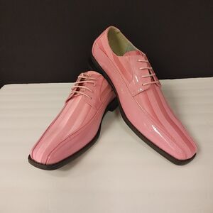 MEN'S VIOTTI STRIPED PATENT TUXEDO OXFORD 15